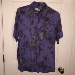 Mens Short Sleeve Button Up Resort Shirt (Size M)